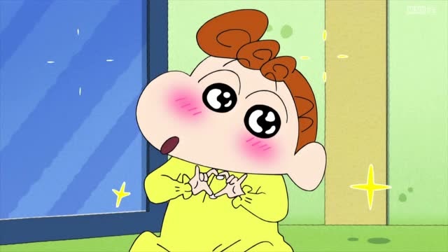 蜡笔小新:小葵果然是超级婴儿,不到一岁就会用手机拍照!