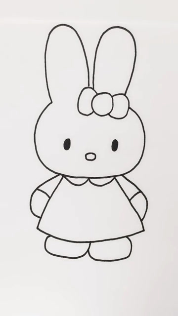 画米菲兔,小兔子简笔画