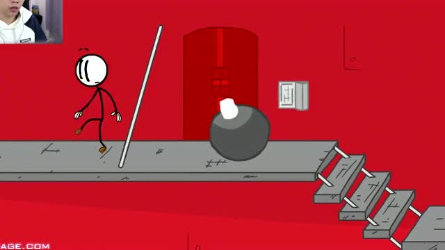 鲤鱼ace解说爆笑火柴人我被警察包围大楼走楼梯还是跳下去