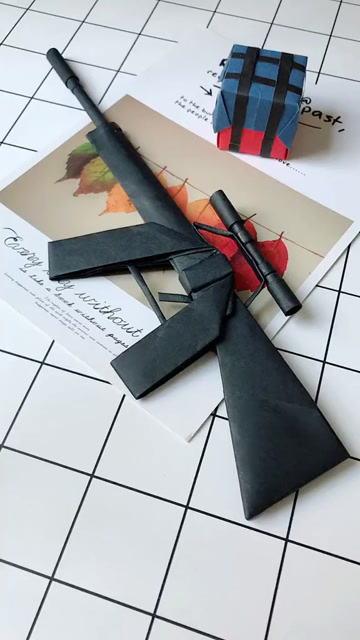 m416折纸枪图片