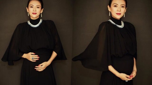 章子怡出席东京电影节,手捂大孕肚姿态很优雅