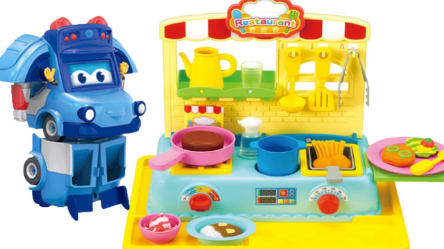 奇奇和悦悦的玩具  百变校巴魔法厨房之会变色的食物