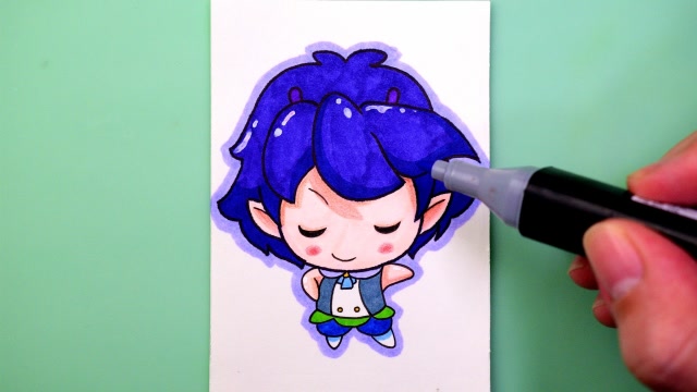 q版小花仙库库鲁的画法,这样画出来既简单又好看