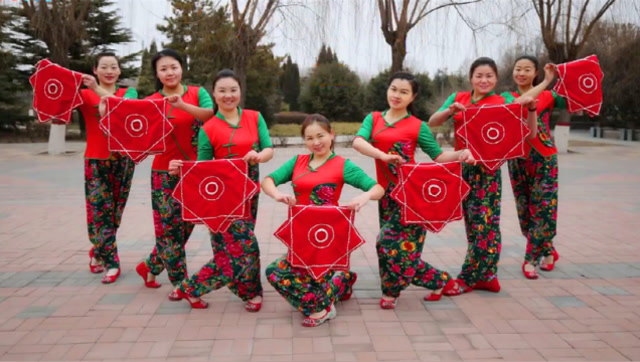 广场舞韵,中老年健身《丰收中国》手绢舞