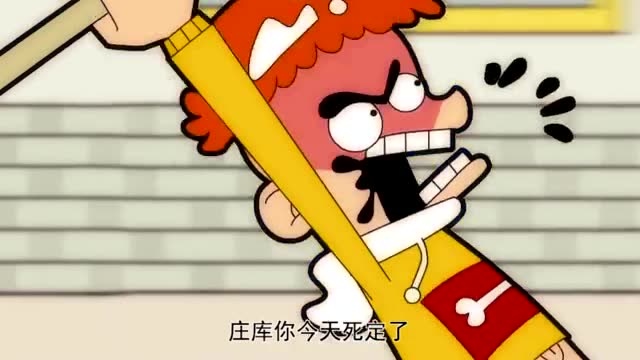 搞笑阿衰:庄库调侃阿衰,将墨水偷偷放进阿衰的饮料里,一口黑