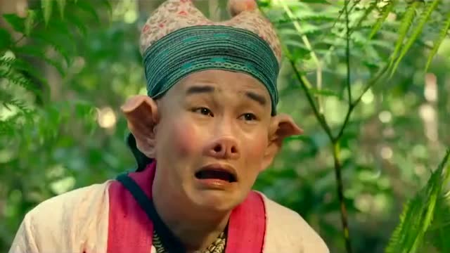 西游记女儿国小沈阳饰演的猪八戒看见女儿国成群的女人激动的失声痛哭