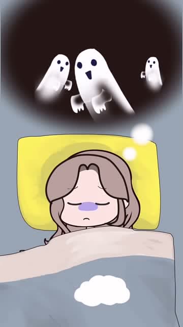 哈哈,一个人睡觉你会怕鬼吗?