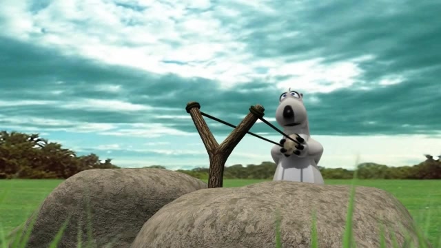 倒霉熊:倒霉熊玩起了"愤怒的石头"啊!没想到被他打下来了!