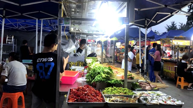 杭州地摊第三弹笕桥夜市乔司夜市浙江理工大学经管社会实践2团9队