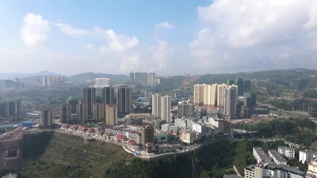 航拍镇雄 南部新区-全景