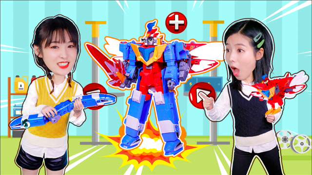 阿哦玩具巨神战击队玩具开箱合体吧热浪战击王好东西要学会分享哟