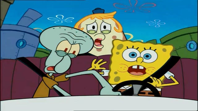 海绵宝宝和章鱼哥一起驾船,这段千万别吃饭时看,容易喷!