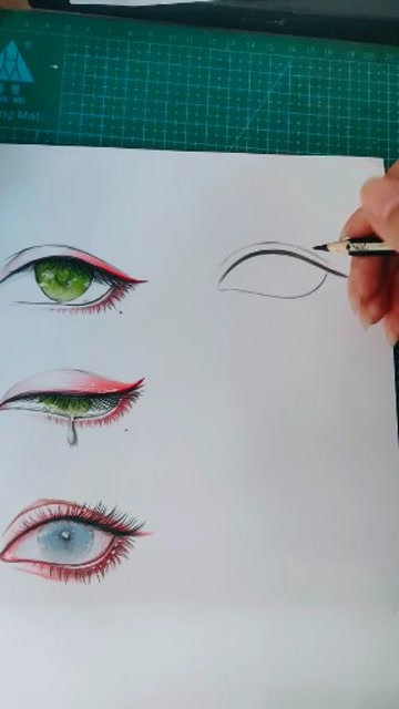 教你画彼岸花眼睛