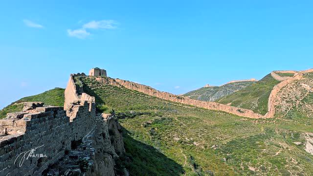 山西忻州代县白草口长城,著名的锯齿单边长城#旅行vlog