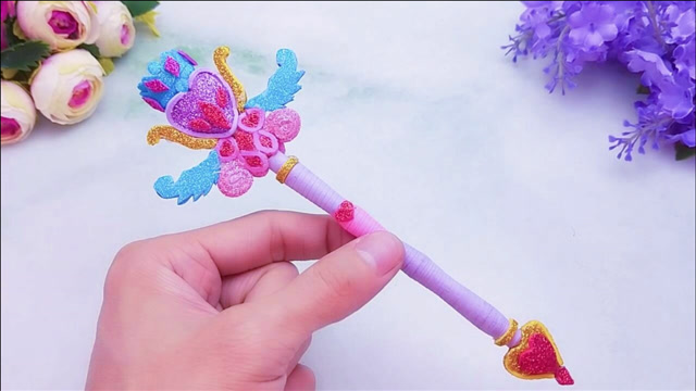 自制一款叶罗丽心蕊宝杖,简单迷你闪闪的真漂亮又好玩,闺蜜看了也喜欢