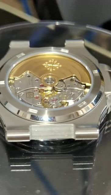 王辉表业:百达翡丽鹦鹉螺324机芯实拍,看上去真漂亮