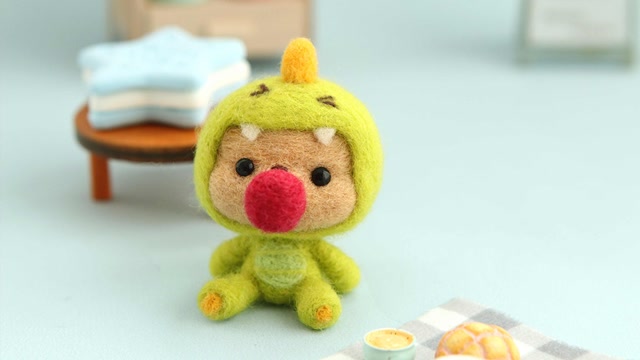 羊毛毡——吐泡泡恐龙