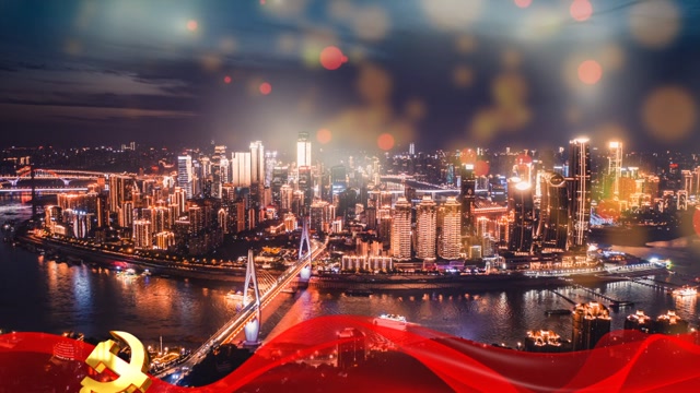 灯火里的中国周深张也城市夜景灯笼烟花led大荧幕屏幕舞台背景视频