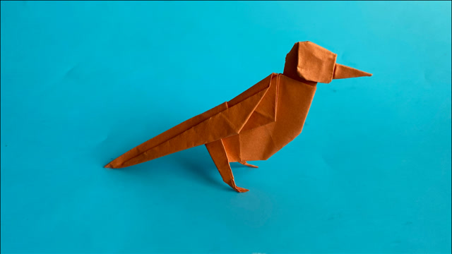 教你折纸喜鹊,简单易学,生动形象