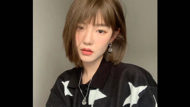 最新潮流网红齐肩发