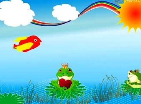 故事彩虹下的青蛙