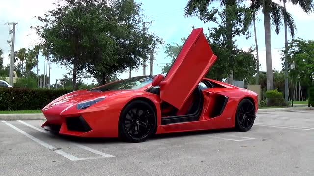 红色兰博基尼lp700-4  超酷外观及性能体验