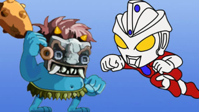 超人奥特曼 暴打小怪兽