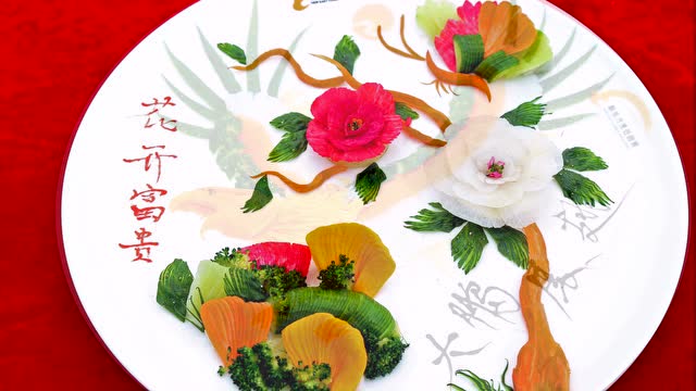 青岛新东方学子雕刻冷拼作品展