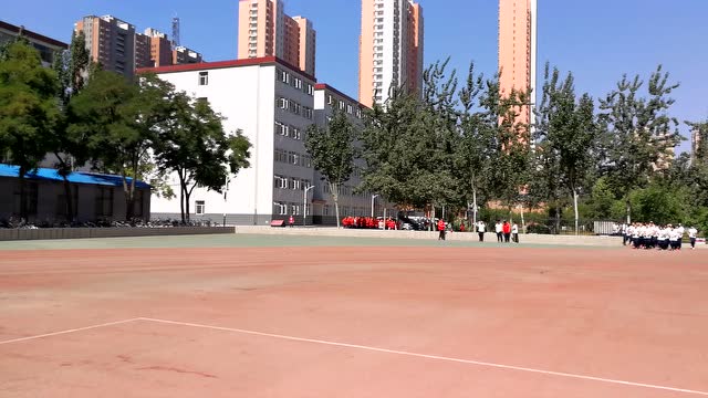 正定培英中学--课间操2