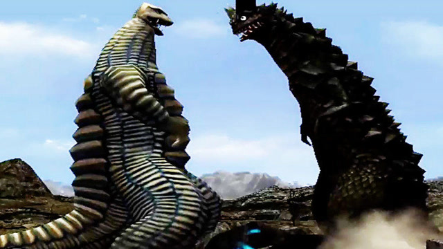 奥特曼怪兽大作战 雷德王搞笑对战百慕拉vs恐龙怪兽