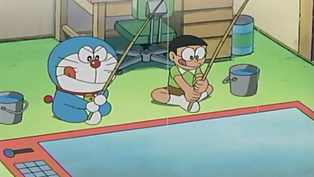 哆啦a梦之在书房里钓鱼足不出户享受钓鱼的乐趣