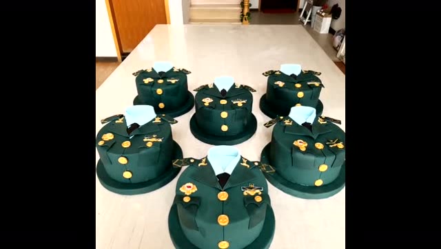 送给军人男友的蛋糕,我想他一定会喜欢的