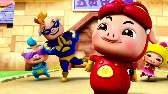 菲菲和超人强沙画拯救被封印的猪猪侠