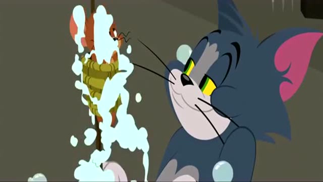 新猫和老鼠:汤姆大爷的泡泡浴,搓澡刷太有意思了