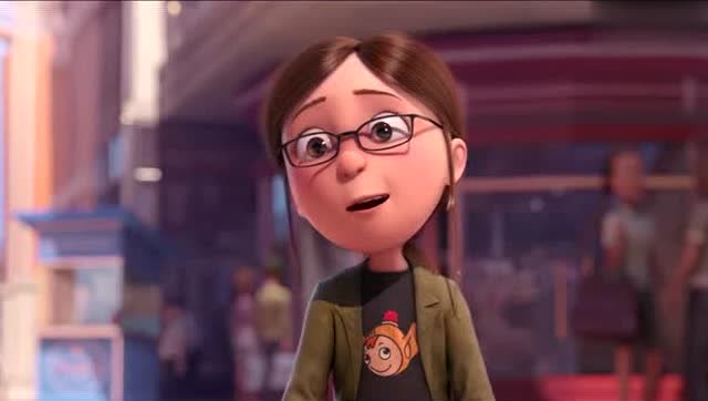 《神偷奶爸》奶爸女儿喷泉邂逅帅哥变花痴一见钟情