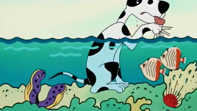 《巴巴爸爸》螃蟹狮子鱼还有贝壳同时攻击斑点狗,这次活不了了