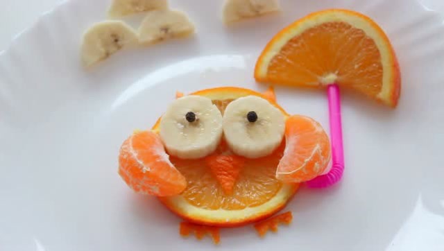 橙子猫头鹰制作小拼盘