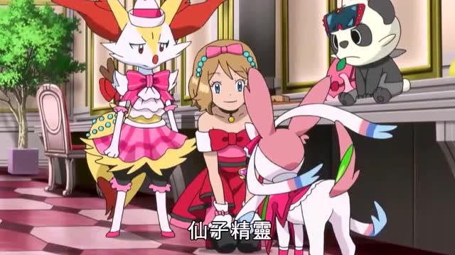 神奇宝贝表演大赛,第一次看见粉色的哈克龙!莎莉娜遇到了劲敌!