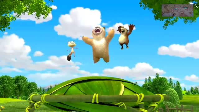 熊熊乐园:熊二由最初的害怕幼儿园 现在已能在幼儿园愉快玩耍了