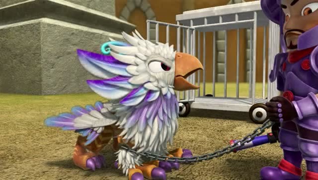 猪猪侠 玫瑰王子训练狮鹫幼崽 可真够很的!