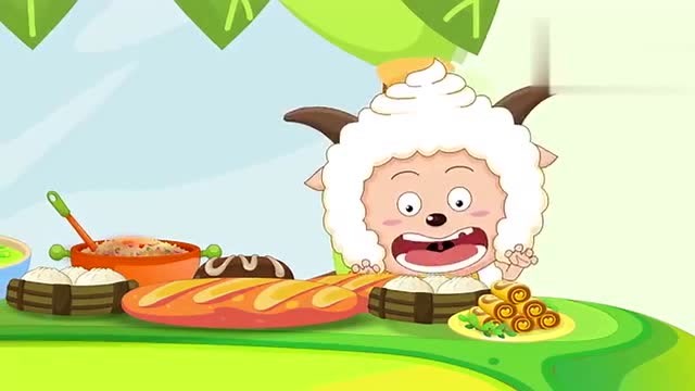 喜羊羊与灰太狼:美羊羊没看到流星雨,很伤心,做的食物也很难吃