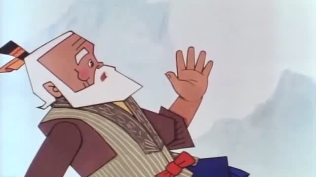 经典葫芦娃:爷爷在山神的帮助下找到了七色彩莲