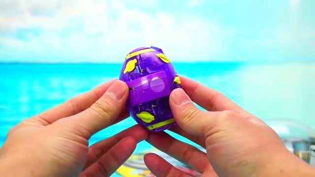 爆兽猎人玩具分享 潜影蝙蝠vs噬日巨鳄