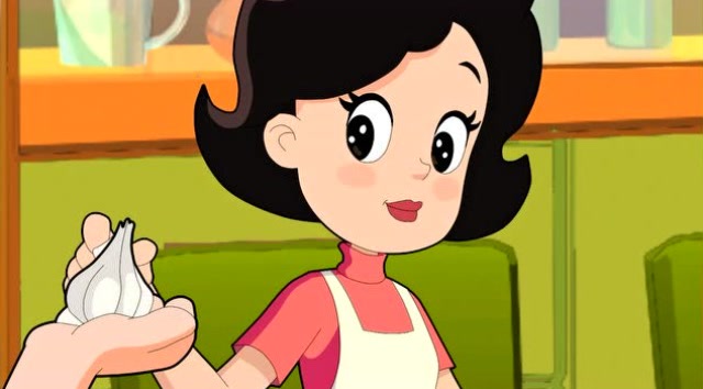 围裙妈妈为了养生餐餐吃大蒜,小头爸爸和大头儿子都受不了大蒜味