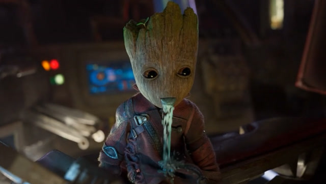 飞船开得过于颠簸把格鲁特都整吐了表情萌萌的好可爱