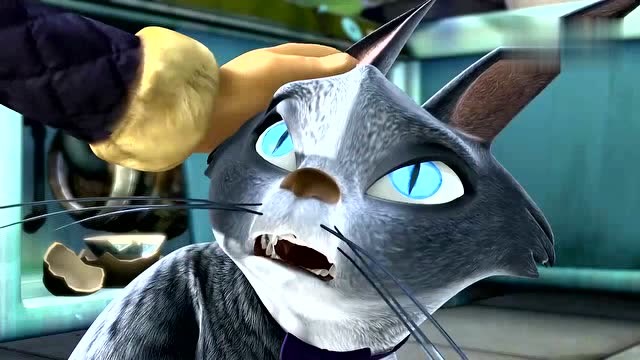 熊出没:温柔的光头强把猫吓坏了,却成了熊的好朋友