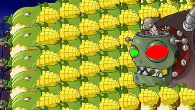 僵尸王来袭被玉米加农炮团团围住,戴夫:看你还调皮不