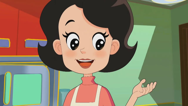 动画片:乔治夸大头儿子教小朋友怎么打电话,围裙妈妈很是欣慰