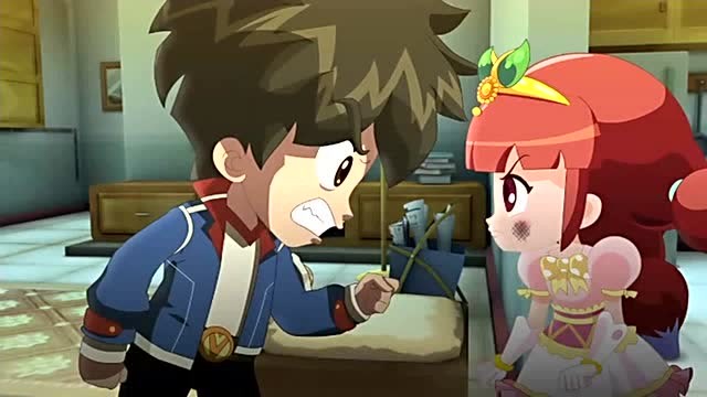 木灵宝贝:可可要迪生一起为章阿姨做蛋糕,迪生不乐意!