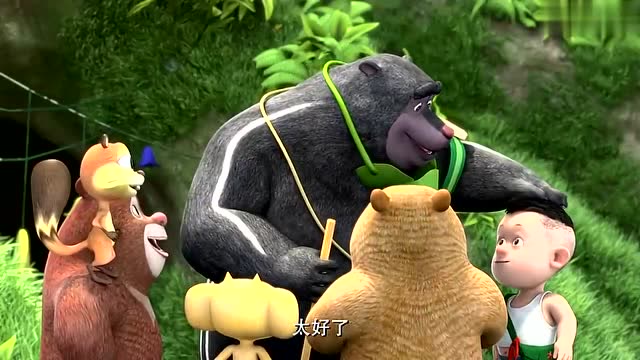 大灰熊老师用艾草熏走了蚊子,可是吉吉在水洼出引来了很多的蚊子